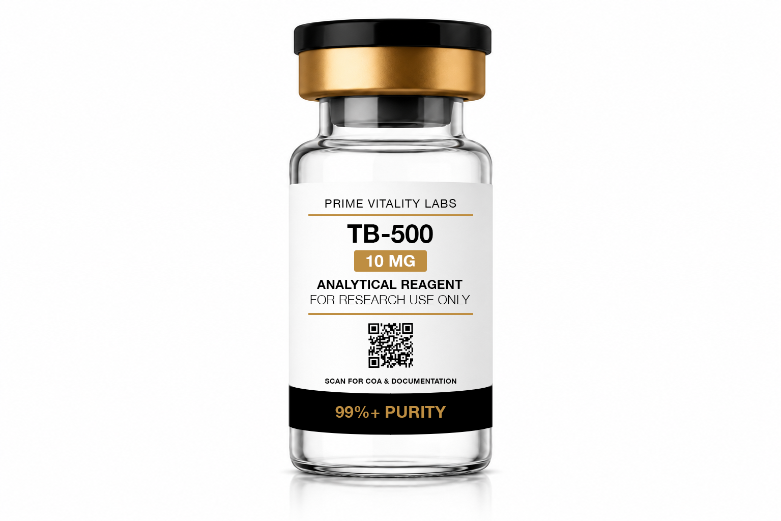TB-500 10 mg research peptide vial