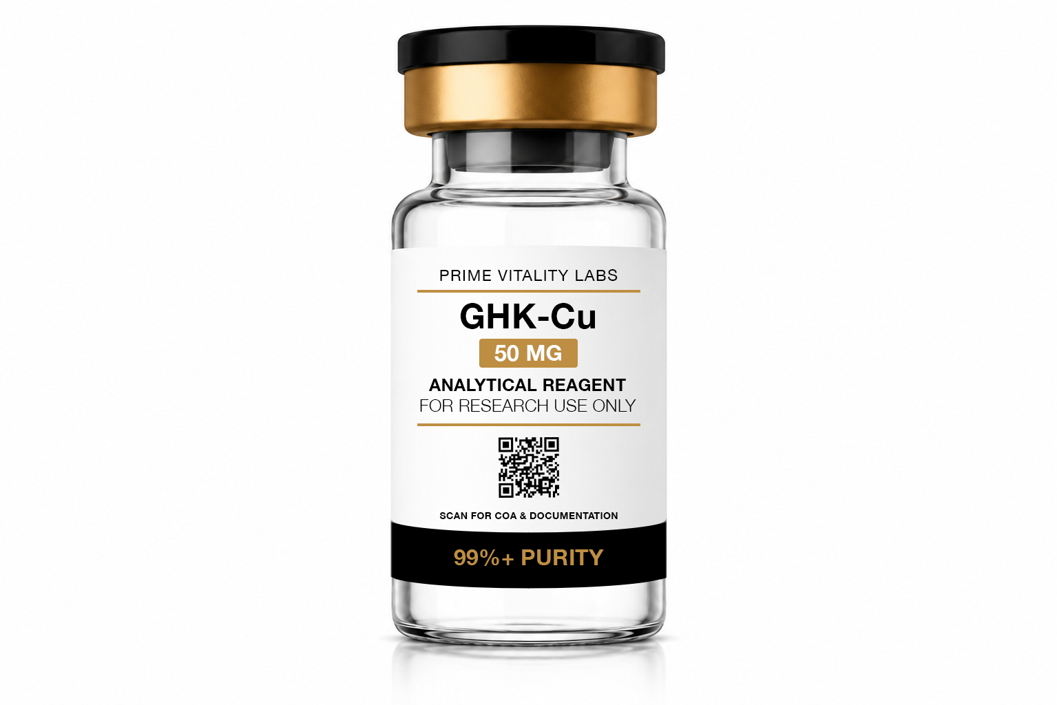 GHK-Cu 50 mg research peptide vial